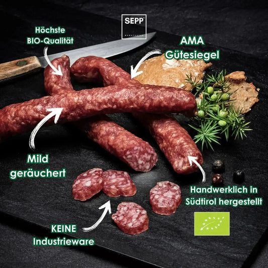 SEPP' BIO-Kaminwurzen (3 Stk.) 💚