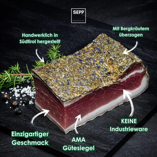 SEPP' Südtiroler Marende klein inkl. Speckbrettl