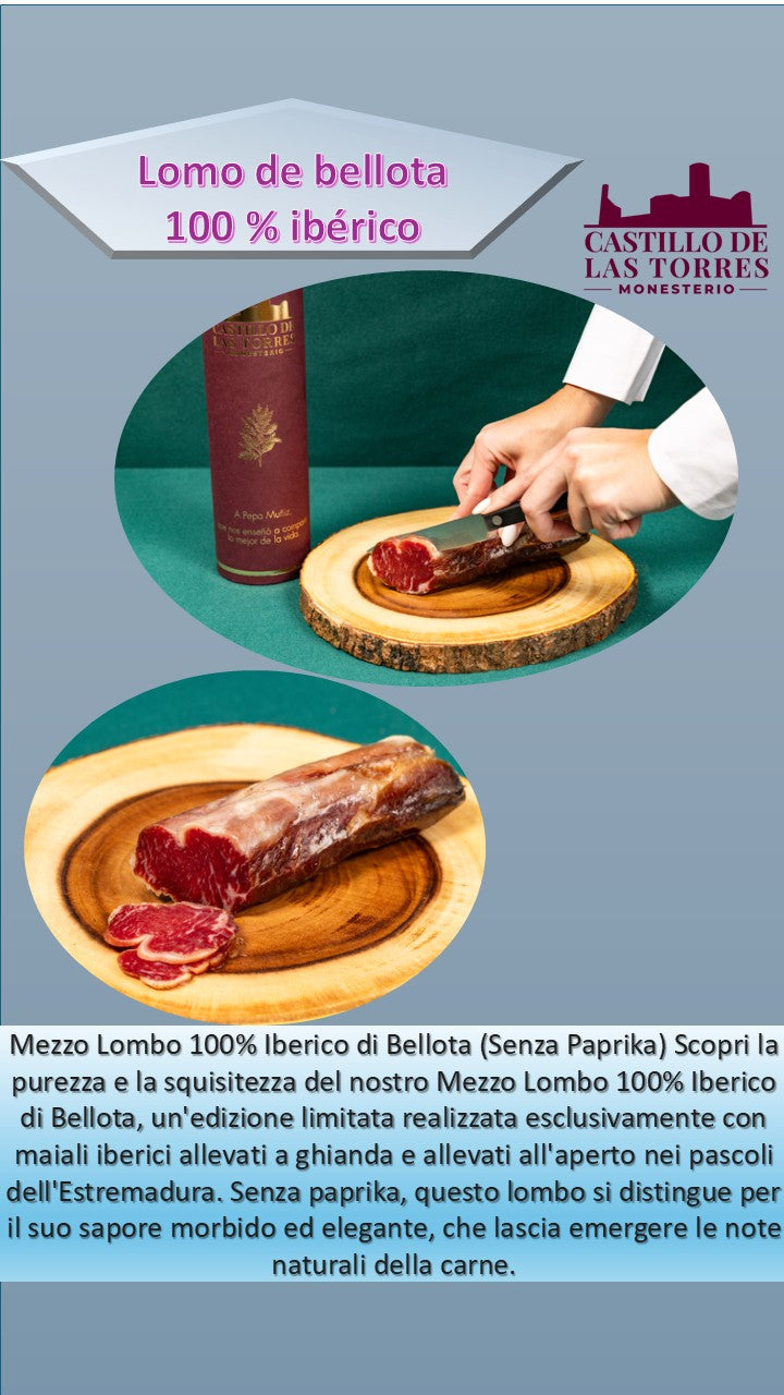 LOMBO IBERICO DI BELLOTA AFFETTATO 80 GRAMMI SOTTOVUOTO