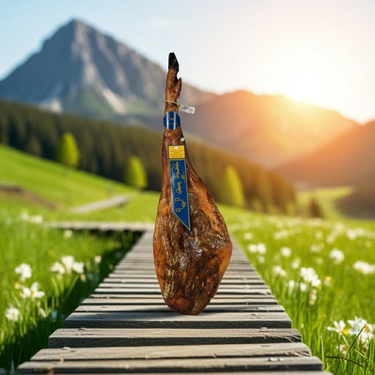 PROSCIUTTO PATA NEGRA DIAMOND. IBERICO DI BELLOTA. INTERO DI 8.5 kg. 36 MESI DI STAGIONATURA