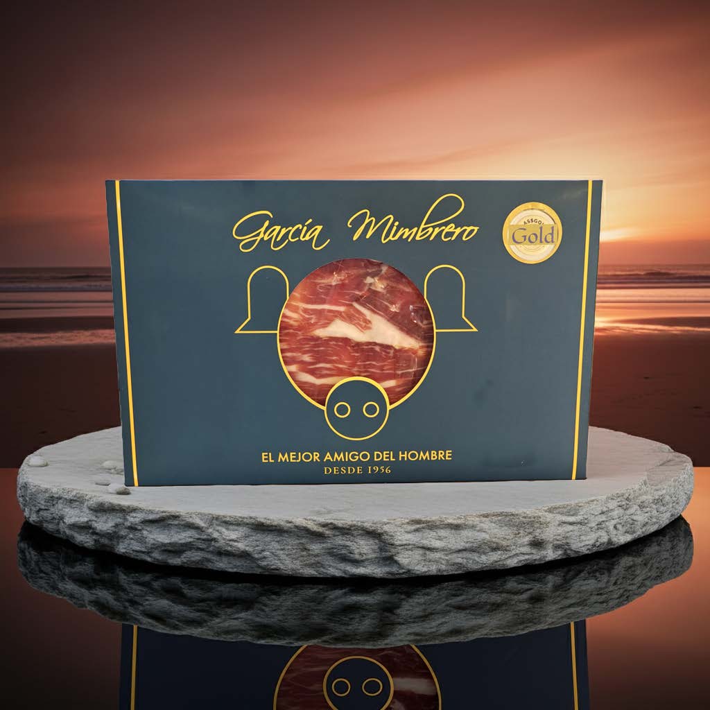 PROSCIUTTO PATA NEGRA TAGLIATO A COLTELLO SOTTOVUOTO. CONFEZIONE DI 80 GRAMMI- 36 MESI DI STAGIONATURA