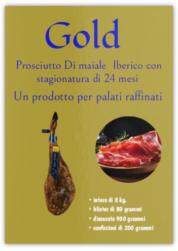 PROSCIUTTO PATA NEGRA INTERO DI 8.5 KG. -36 MESI DI STAGIONATURA – UN PRODOTTO PER I PALATI PIU RAFFINATI
