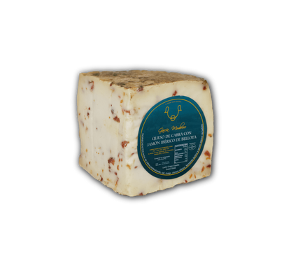 FORMAGGIO CAPRINO CON PROSCIUTTO IBERICO DI GHIANDA