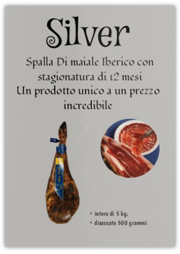 SPALLA DE PATA NEGRA 5 KG CIRCA. 24 MESI DI STAGIONATURA – UN PRODOTTO ECCEZIONALE A UN PREZZO SPECIALE